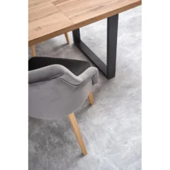 Skånska Möbelhuset Kasady Matbord 160-210 Cm - Wotan Ek/svart -Stolar affär 6a440c512b167271a46a71e7d7b6eefb49