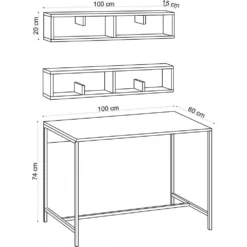 Skånska Möbelhuset Penny Skrivbord 100x60 Cm - Ek -Stolar affär 6b3528f7b631b4b7114174fa2e51655b3d