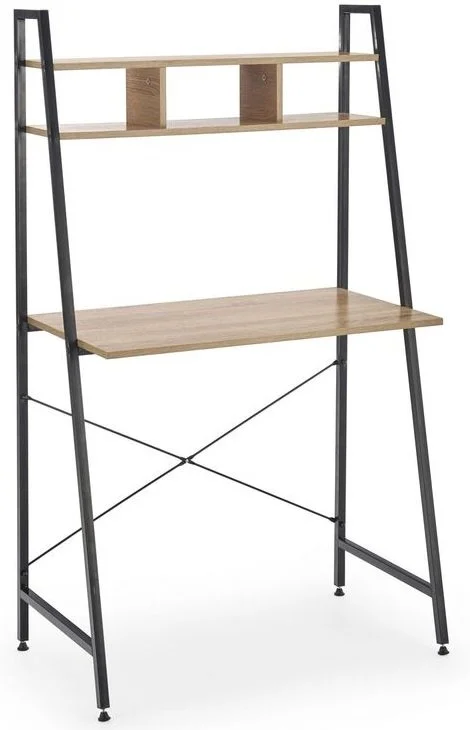 Skånska Möbelhuset Perlie Skrivbordshylla - Sonoma Ek/svart 3 Skånska Möbelhuset Perlie Skrivbordshylla - Sonoma Ek/svart