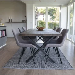 HOUSE NORDIC Toulon Matbord - Rökt Ek - 200x95x76x4 -Stolar affär 6bdbdcb8bb1717f5a16898f460e2992638