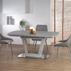 Skånska Möbelhuset Harold Matbord 160-200 Cm - Grå/valnöt -Stolar affär 6c474fa771b6c098cb2b4ecf62e75f9581