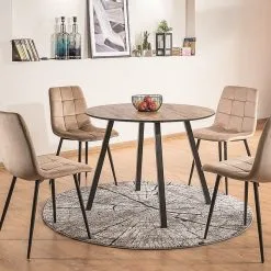 Skånska Möbelhuset Oakland Matbord 100 Cm - Valnöt/svart -Stolar affär 6ce0638a38d7a698b324a2645aafa56ba5