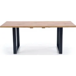 Skånska Möbelhuset Kasady Matbord 160-210 Cm - Wotan Ek/svart -Stolar affär 6dcd2fffe842375cda8cf0bc893394b365