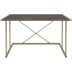 Skånska Möbelhuset Adelaide Skrivbord 114 X 60 Cm - Guld/mörkgrå -Stolar affär 6df9f04fe730bdb92c4e4ad31442bda050