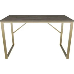 Skånska Möbelhuset Layton Skrivbord 120 X 60 Cm - Guld/mörkgrå -Stolar affär 6e15e4bdb0c28fc195eada078ffcb44b93