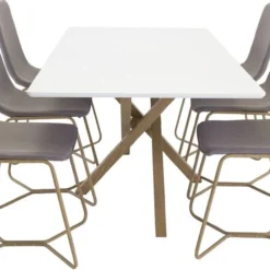 Skånska Möbelhuset Höganäs Matbord 180 Cm - Ek/vit -Stolar affär 6e4f0c976f3c8fe5deb94b6c4c340bd1f2