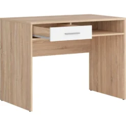 Skånska Möbelhuset Nepo Plus Skrivbord 100 X 59 Cm - Ljus Ek/vit -Stolar affär 6e5888741f38743e5e4c4f498a39a628b8