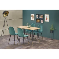 Skånska Möbelhuset Sidon Matbord 120 X 70 Cm - Ek/svart -Stolar affär 6ed0ec416055b0a630cb3e1796539c8e26