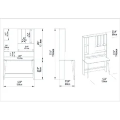 Skånska Möbelhuset Wood Skrivbord 120 X 60 Cm - Vit/ek -Stolar affär 6f2c1dac19f23dd76213d62b7726dee139