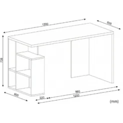 Skånska Möbelhuset Laban Skrivbord 120x60 Cm - Vit/cordoba -Stolar affär 6fe0b1d3aafe7377a876fc27d666746e42