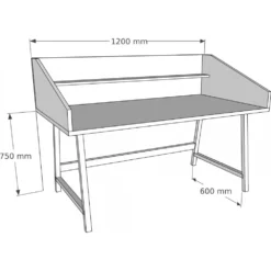 Skånska Möbelhuset Meja Skrivbord 120x60 Cm - Valnöt -Stolar affär 71798d4d5f0c6855e2b23eabeb08240328