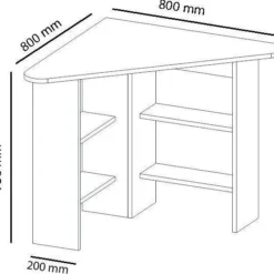 Skånska Möbelhuset Corner Hörnskrivbord 80x80 Cm - Valnöt -Stolar affär 71a58f9c86125118c6733190b9fb919176