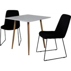 Skånska Möbelhuset Bridge Matbord 75 Cm - Vit/ek -Stolar affär 74208417f5118fe0a74f2e22b67cb3a935