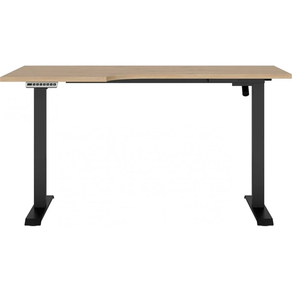 Skånska Möbelhuset Space Höj Och Sänkbart Skrivbord Vänster 140 X 90 Cm - Ek 4 Skånska Möbelhuset Space Höj Och Sänkbart Skrivbord Vänster 140 X 90 Cm - Ek - Bild 2