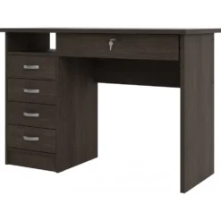 Skånska Möbelhuset Function Plus Skrivbord Med 4 Lådor 109,3 X 48,5 Cm - Mörkbrun -Stolar affär 755849f5f3dacad0c49189fa1064a9a4d0