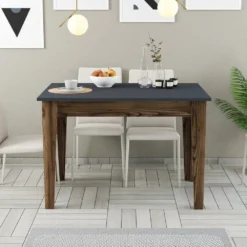 Skånska Möbelhuset Kiev Matbord 110 X 72 Cm - Antracit/valnöt -Stolar affär 75e8a609afaf44c03b0950d7225ebf9891