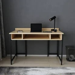 Skånska Möbelhuset Alma Skrivbord 120 X 60 Cm - Svart/ek -Stolar affär 76775f55795c4d6b5f8d66744848e8d546