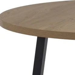 Skånska Möbelhuset Mallow Matbord Ø120 Cm - Ek/svart -Stolar affär 76cade698a67e12a0c27aeba45dd20625a