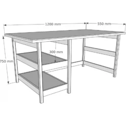Skånska Möbelhuset City Skrivbord 120x55 Cm - Furu -Stolar affär 76edccd6afde84ce4f33c43a5e3442ee8d