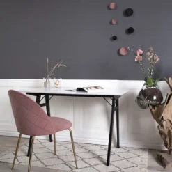 HOUSE NORDIC Vojens Skrivbord 120x60 Cm - Vit/svart -Stolar affär 77040e94857ac98504a90e1886a32d4e79