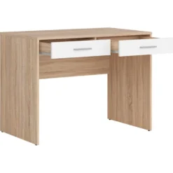 Skånska Möbelhuset Nepo Plus Skrivbord Med 2 Lådor 100 X 59 Cm - Ljus Ek/vit -Stolar affär 77ea323e2b0869f13b1ecf8a46693bec0d