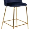 HOUSE NORDIC Lausanne Barstol - Blå/mässing -Stolar affär 788d7eb59e5be91136578b81a3942b89d6