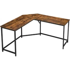 Skånska Möbelhuset Norton Hörnskrivbord 149/149 X 50 Cm - Brun/svart