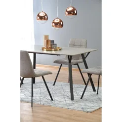 Skånska Möbelhuset Valarauk Matbord 140 Cm - Ljusgrå/svart -Stolar affär 79db7ab3b488d98fec8155f6db8bc26558