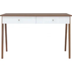 Skånska Möbelhuset Heda Skrivbord 120,5 X 60 Cm - Vit/lärk -Stolar affär 7adc6f61964964a262c7f823f0d3ea7214