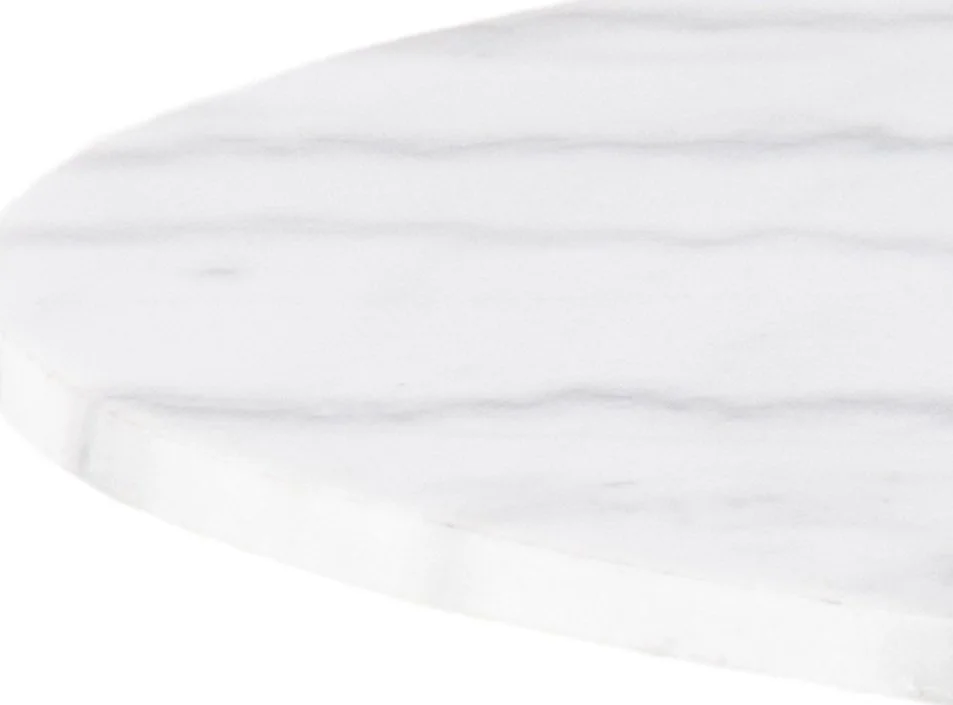 Skånska Möbelhuset Corby Matbord Ø105 Cm - Vit/nickel 5 Skånska Möbelhuset Corby Matbord Ø105 Cm - Vit/nickel - Bild 3