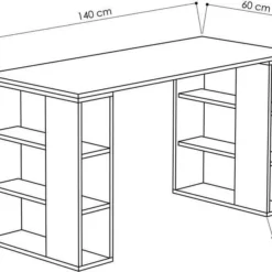 Skånska Möbelhuset Colmar Skrivbord 140x60 Cm - Vit -Stolar affär 7c5581df89b2f086b886ae8f5f572f3c8c