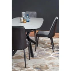 Skånska Möbelhuset Sparrow Matbord 180-240 X 95 Cm - Grå/svart -Stolar affär 7c60026b1d12bad56e658dae55d52e561d