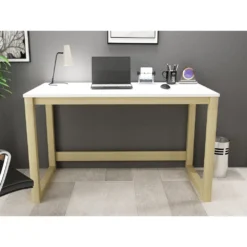 Skånska Möbelhuset Tone Skrivbord 120x60 Cm - Vit/furu -Stolar affär 7e97d006c5a7ee80a7e06f4dc551175a82