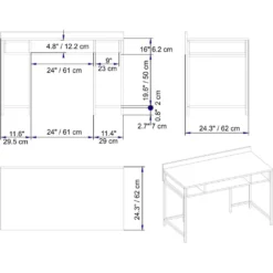 Skånska Möbelhuset Tumata Skrivbord 119,5x62 Cm - Svart/valnöt -Stolar affär 7eb644a1a983622040b1a8d2aa6748dfdb