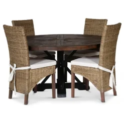 Skånska Möbelhuset Tuva Runt Matbord Ø120 Cm - Brun / Svart -Stolar affär 7ed1f235e2e98f7edb5976380b6748a564