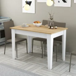 Skånska Möbelhuset Kiev Matbord 110 X 72 Cm - Ek/vit -Stolar affär 7ee65cee68fe8e8a998b54a2c4f92cd50a