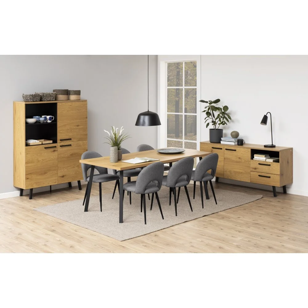 Skånska Möbelhuset Mallow Matbord 190 Cm - Ek/svart 11 Skånska Möbelhuset Mallow Matbord 190 Cm - Ek/svart - Bild 9