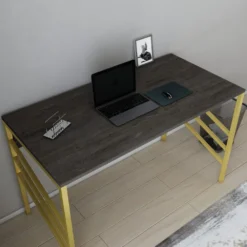 Skånska Möbelhuset Josephine Skrivbord 120 X 60 Cm - Guld/mörkgrå -Stolar affär 7f57ae33d058428175f04b24df3ae1e084