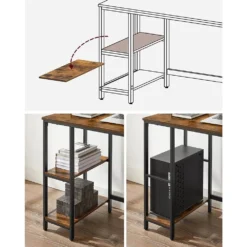 Skånska Möbelhuset Osman Skrivbord 120 X 60 Cm - Brun/svart -Stolar affär 81c81273b67a8a09aae900f90d444b9cbb