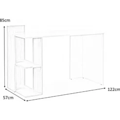 Skånska Möbelhuset Oluf Skrivbord 122x57 Cm - Ek/antracit -Stolar affär 823cf583819887563a8c034a15464cb9dc