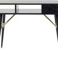 Skånska Möbelhuset Ansmark Skrivbord 110x60 Cm - Svart/mässing