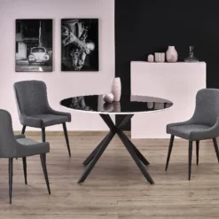 Skånska Möbelhuset Ripley Runt Matbord (120 Cm) - Svart/vit -Stolar affär 836c0682ae939f5bc2913552422f979ef0