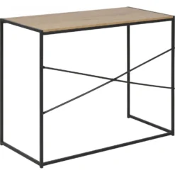 Skånska Möbelhuset Seaford Skrivbord 100 Cm - Ek/svart -Stolar affär 842e54bd6a7f0ac243b2d304f49262e7d4