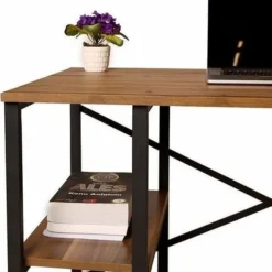 Skånska Möbelhuset Athena Skrivbord 120x65 Cm - Furu/svart -Stolar affär 84557e32590384242984a45738dd6b3693