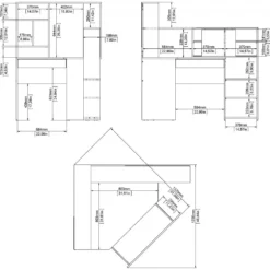 Skånska Möbelhuset Function Plus Skrivbord 138,4 X 101,6 X 141,1 Cm - Vit/ek -Stolar affär 8541b81192c91f47cea2788fdc08bea91e