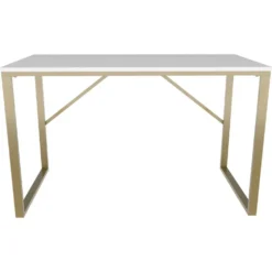 Skånska Möbelhuset Layton Skrivbord 120 X 60 Cm - Guld/vit -Stolar affär 855c56c9c4146ef486098782b236aa359e
