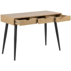 Skånska Möbelhuset Neptun Skrivbord 110x50 Cm - Ekimitation/svart -Stolar affär 85bdf3f7f0bc4f94ed3bef1758c553c1f1