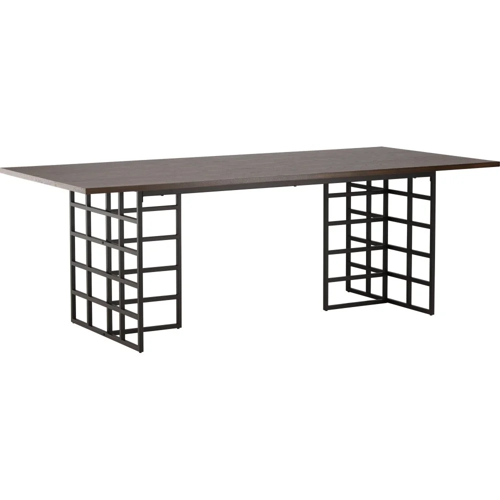 Skånska Möbelhuset Alby Matbord 220 X 100 Cm - Svart/mocca 3 Skånska Möbelhuset Alby Matbord 220 X 100 Cm - Svart/mocca