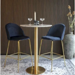 HOUSE NORDIC Lausanne Barstol - Blå/mässing 15 HOUSE NORDIC Lausanne Barstol - Blå/mässing -Stolar affär 85f6369c7d70792ff1e858080bfdb08209