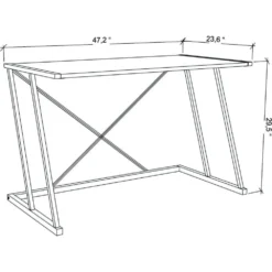 Skånska Möbelhuset Adelaide Skrivbord 114 X 60 Cm - Guld/ek -Stolar affär 85f7b12e8cb1c1969c7cdcdeffe0b98cdf